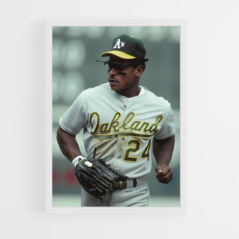 Poster Légende des Oakland Athletics – affiche Baseball (vue 3)
